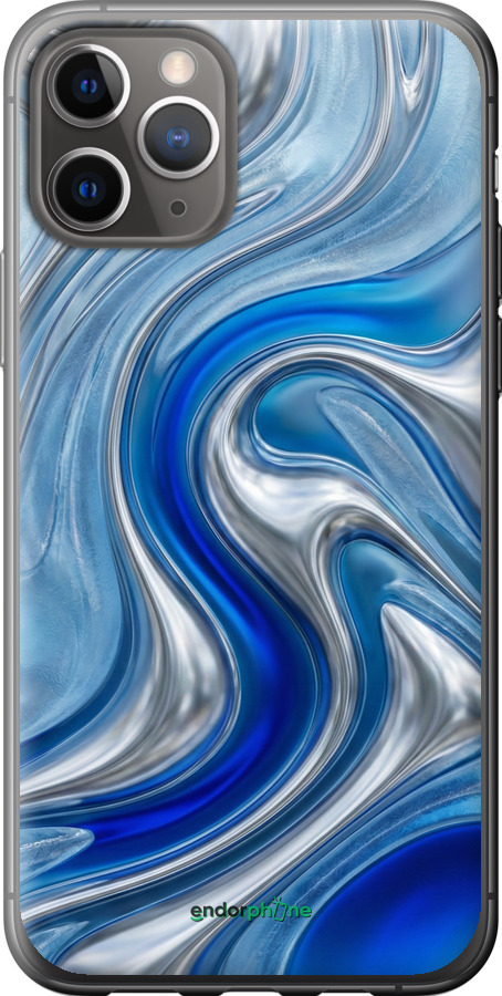 2D пластиковый чехол Liquid Chrome для Apple iPhone 11 Pro - 6781t-1788 изображение 