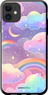 TPU чехол Облака и радуга для Apple iPhone 11 - 6312b-1722 изображение 