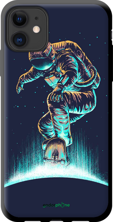 TPU чехол Космонавт на скейтборде для Apple iPhone 11 - 4145b-1722 изображение 