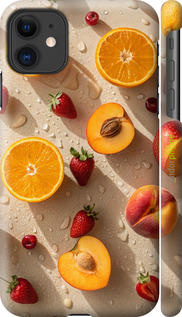 3D пластиковый глянцевый чехол Фрукты 3 для Apple iPhone 11 - 6703c-1722 изображение 
