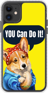 Чехол Bumper чехол чехол с корги You Can Do It для Apple iPhone 11 - 6184pc-1722 изображение 