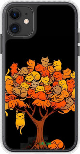 Чохол Bumper чехол Дерево та котики для Apple iPhone 11 - 6516pc-1722 изображение 