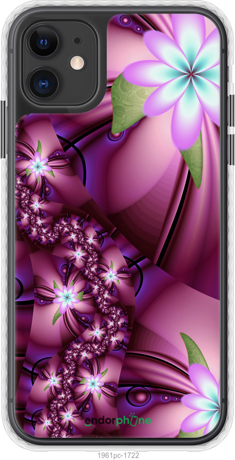 

Чохол Bumper чохол "Квіткова мозаїка" для iPhone 11, Рожевий
