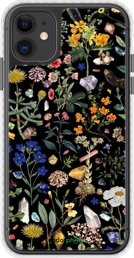 Чехол Bumper чехол С цветами для Apple iPhone 11 - 6422pc-1722 изображение 