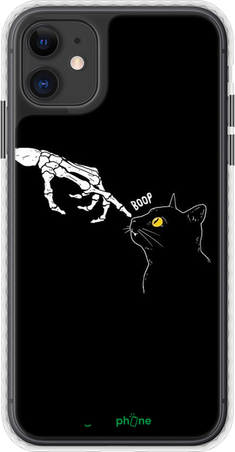 Чехол Bumper чехол Кошка для Apple iPhone 11 - 6505pc-1722 изображение 