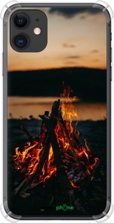 Силіконовий протиударний с посиленими кутами чехол Вогонь для Apple iPhone 11 - 6021sp-1722 изображение 