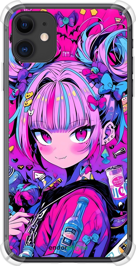 Силикон с усиленными углами чехол Аниме милаха для Apple iPhone 11 - 6314sp-1722 изображение 