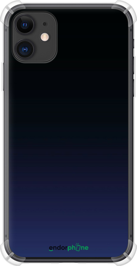 Силикон с усиленными углами чехол Градиент в тёмно - синем стиле для Apple iPhone 11 - 6542sp-1722 изображение 