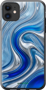 Силиконовый чехол Liquid Chrome для Apple iPhone 11 - 6781u-1722 изображение 