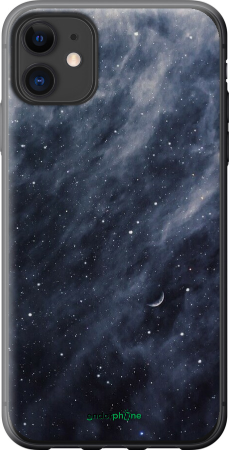 Силіконовий чехол Сині хмари, Синій місяць для Apple iPhone 11 - 6398u-1722 изображение 