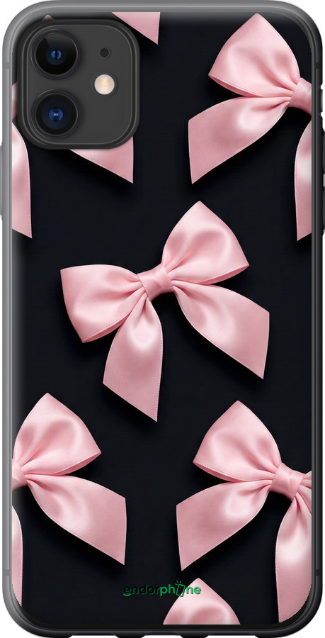 Силиконовый чехол Coquette Ribbons Dark Coquette для Apple iPhone 11 - 6767u-1722 изображение 