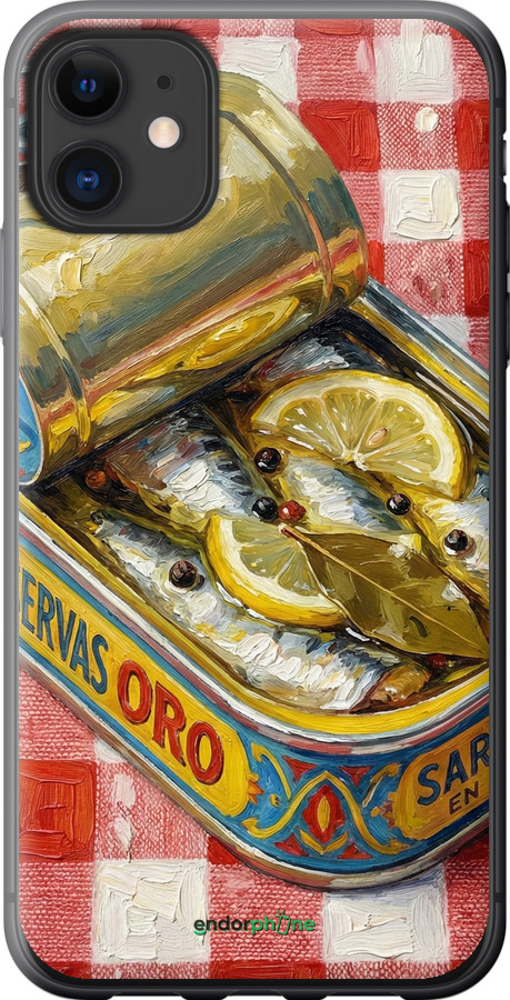 Силиконовый чехол Vintage Sardine Tin Phone для Apple iPhone 11 - 6772u-1722 изображение 