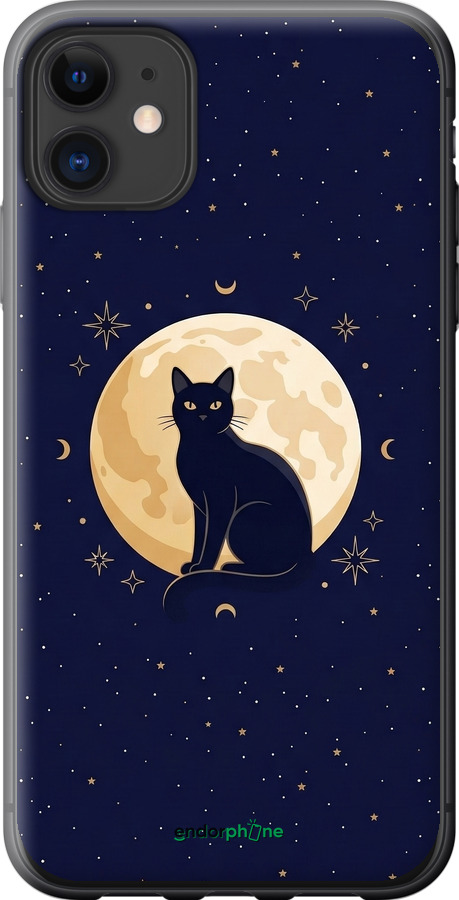 Силіконовий чехол Cute Cat Celestial/Witchy для Apple iPhone 11 - 6787u-1722 изображение 