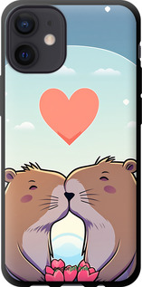 TPU чехол Капибара любовь для Apple iPhone 12 Mini - 6027b-2071 изображение 