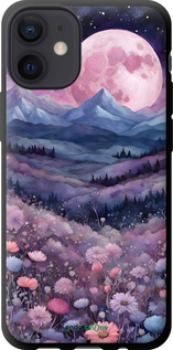 TPU чехол Ночь луна арт для Apple iPhone 12 Mini - 6319b-2071 изображение 