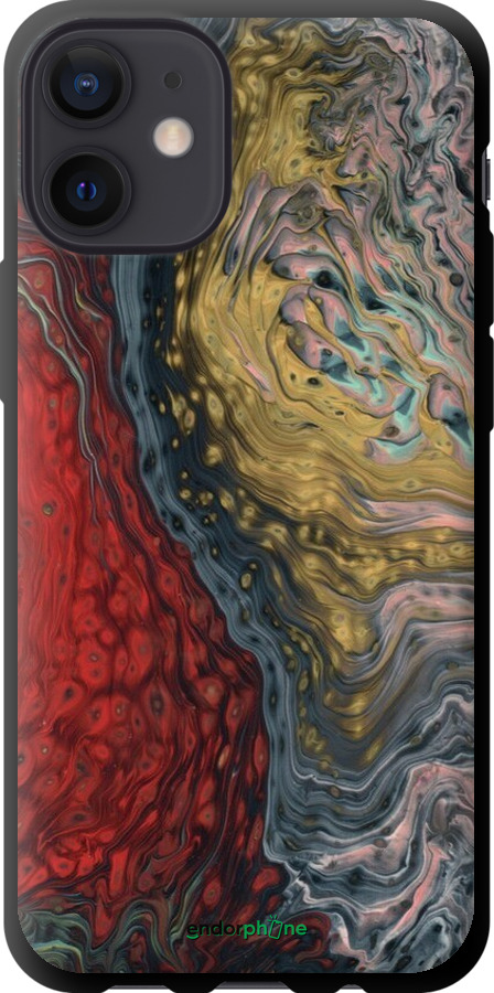 TPU чехол Із зображенням абстрактного живопису для Apple iPhone 12 Mini - 6530b-2071 изображение 