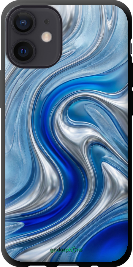 TPU чехол Liquid Chrome для Apple iPhone 12 Mini - 6781b-2071 изображение 