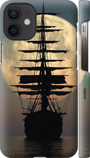 3D пластиковый глянцевый чехол Корабль для Apple iPhone 12 Mini - 5998c-2071 изображение 