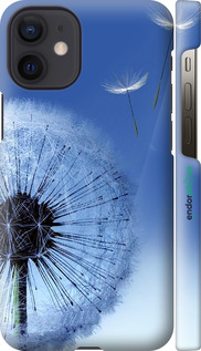 3D пластиковий глянцевий чехол Кульбабка для Apple iPhone 12 Mini - 6005c-2071 изображение 