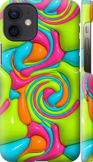 3D пластиковий глянцевий чехол Y2K Jelly Dream для Apple iPhone 12 Mini - 6780c-2071 изображение 