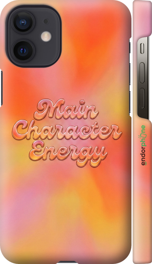 3D пластиковый глянцевый чехол Aura Gradient Main Character Energy Aesthetic Y2K для Apple iPhone 12 Mini - 6783c-2071 изображение 