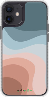 Чохол Bumper чехол З синіми та рожевими хвилями в стилі ретро для Apple iPhone 12 Mini - 6532pc-2071 изображение 
