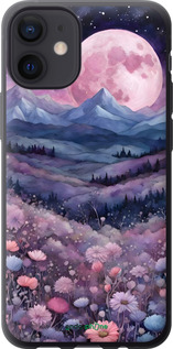 2D пластиковый чехол Ночь луна арт для Apple iPhone 12 Mini - 6319t-2071 изображение 