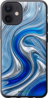 Силиконовый чехол Liquid Chrome для Apple iPhone 12 Mini - 6781u-2071 изображение 