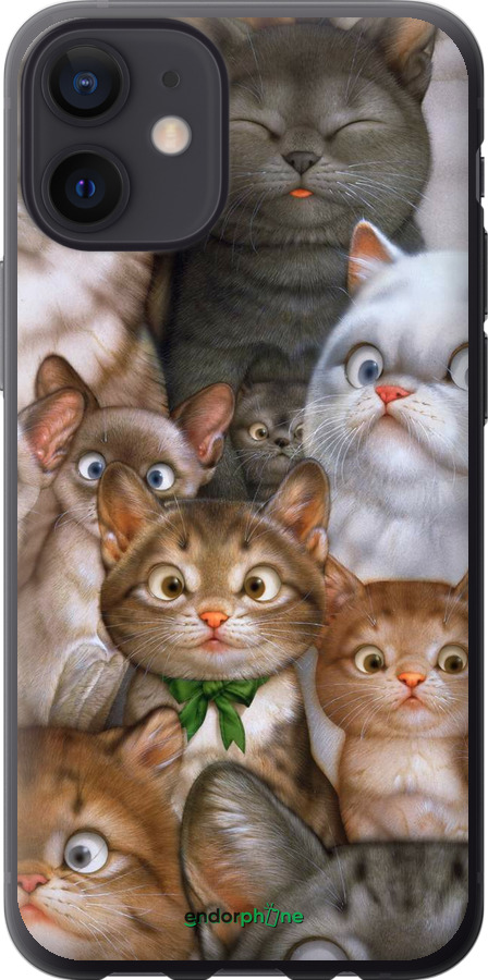 

Силіконовий чохол "Коти" для iPhone 12 Mini