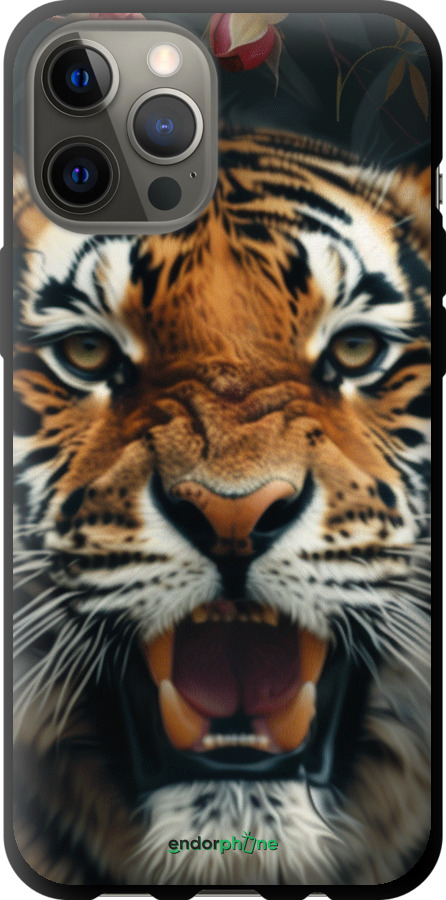 TPU чехол Тигрова велич для Apple iPhone 12 Pro Max - 6080b-2054 изображение 