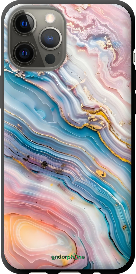 TPU чехол Мрамор красивый для Apple iPhone 12 Pro Max - 6376b-2054 изображение 