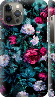 3D пластиковый глянцевый чехол Сад и розы для Apple iPhone 12 Pro Max - 6483c-2054 изображение 