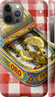 3D пластиковый матовый чехол 'Vintage Sardine Tin Phone' для iPhone 12 Pro Max изображение 15