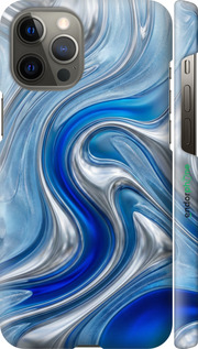 3D пластиковый матовый чехол 'Liquid Chrome' для iPhone 12 Pro Max изображение 13