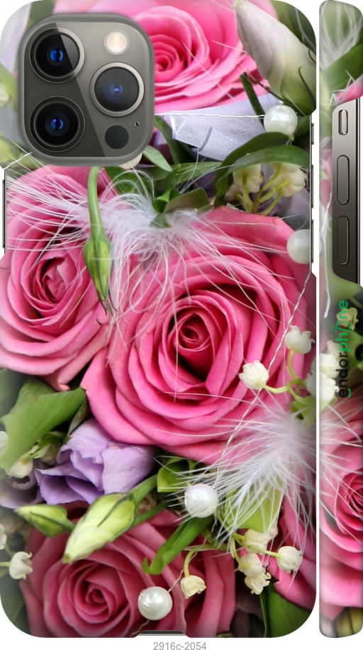 

3D пластиковий матовий чохол "Ніжність" для iPhone 12 Pro Max, Рожевий
