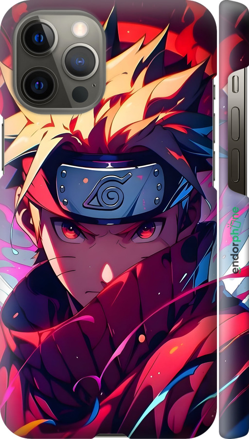 3D пластиковый глянцевый чехол Наруто для Apple iPhone 12 Pro Max - 6274c-2054 изображение 