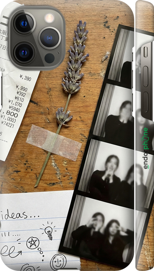 3D пластиковый матовый чехол Aesthetic Scrapbook Collage для Apple iPhone 12 Pro Max - 6773m-2054 изображение 