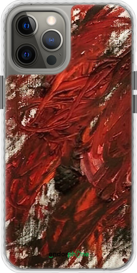 Чехол Bumper чехол Абстрактная композиция в красных тонах для Apple iPhone 12 Pro Max - 6541pc-2054 изображение 