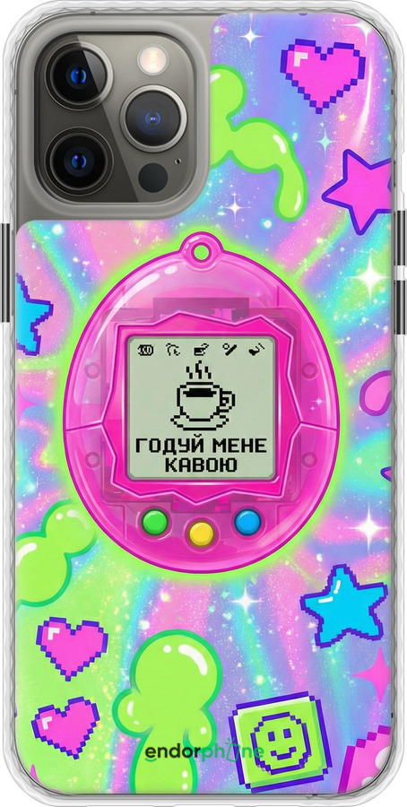 Чехол Bumper MagSafe чехол Y2K Aesthetic Retro Pet: Годуй мене кавою для Apple iPhone 12 Pro Max - 6784pm-2054 изображение 