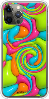 Силикон с усиленными углами чехол Y2K Jelly Dream для Apple iPhone 12 Pro Max - 6780sp-2054 изображение 