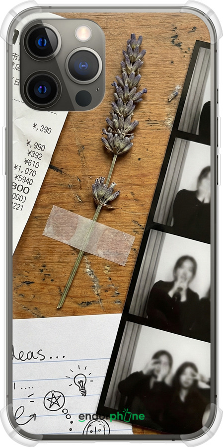 Силіконовий протиударний с посиленими кутами чехол Aesthetic Scrapbook Collage для Apple iPhone 12 Pro Max - 6773sp-2054 изображение 