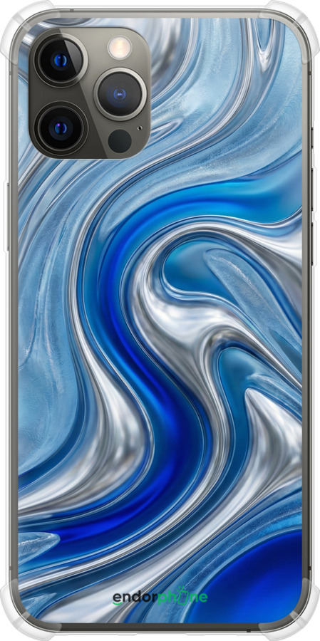 Силіконовий протиударний с посиленими кутами чехол Liquid Chrome для Apple iPhone 12 Pro Max - 6781sp-2054 изображение 