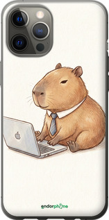 2D пластиковий чехол Funny Capybara CEO Working для Apple iPhone 12 Pro Max - 6777t-2054 изображение 