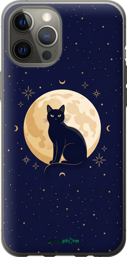 2D пластиковый чехол Cute Cat Celestial/Witchy для Apple iPhone 12 Pro Max - 6787t-2054 изображение 