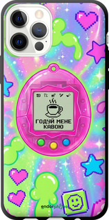 TPU чехол Y2K Aesthetic Retro Pet: Годуй мене кавою для Apple iPhone 12 Pro - 6784b-2052 изображение 