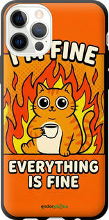 TPU чехол 'Funny Cat' для iPhone 12 Pro изображение 5