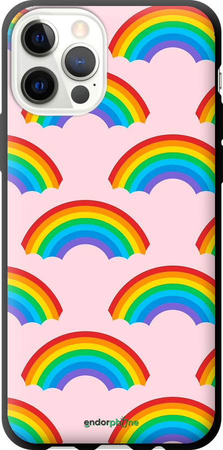 TPU чехол Rainbows для Apple iPhone 12 - 4478b-2053 изображение 