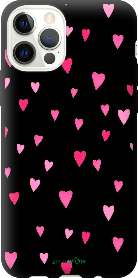 TPU чехол Сердечки 2 для Apple iPhone 12 - 4763b-2053 изображение 