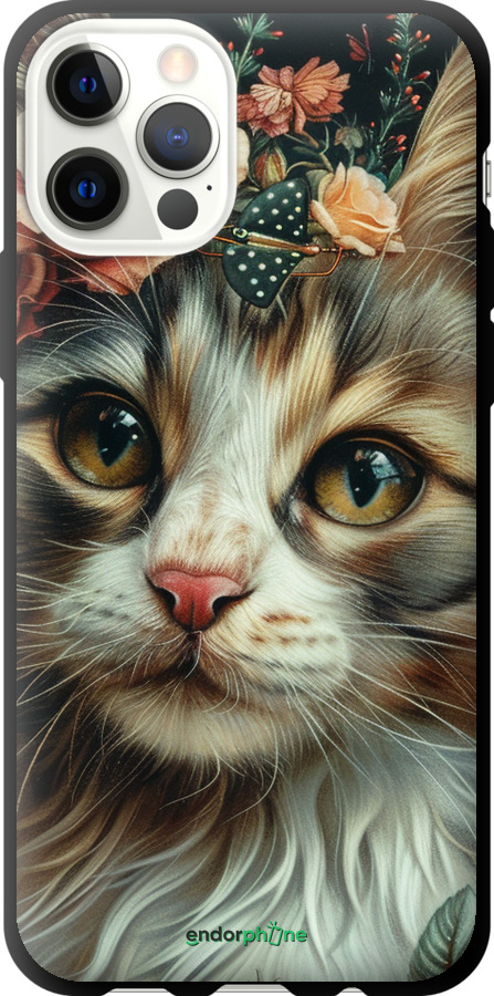 TPU чехол Cats and flowers для Apple iPhone 12 - 6069b-2053 изображение 