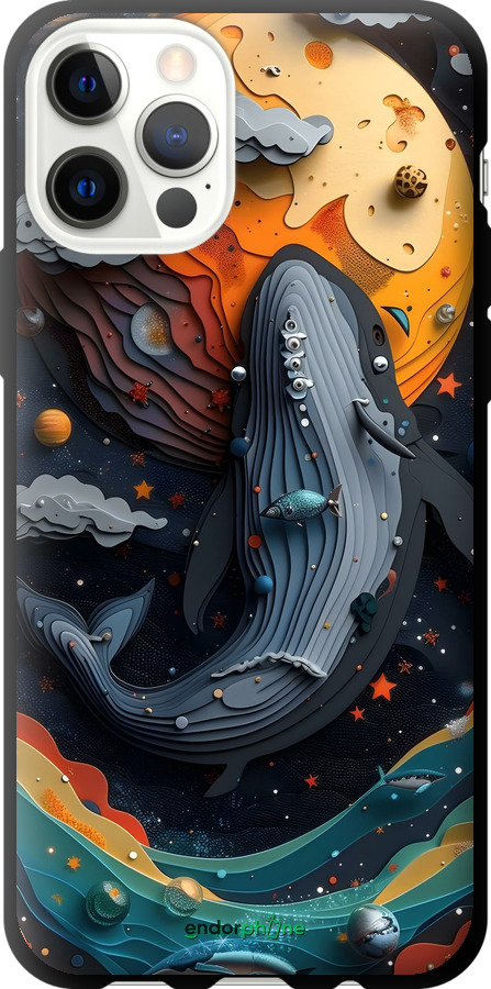 TPU чехол Кит в космосе для Apple iPhone 12 Pro - 6328b-2052 изображение 